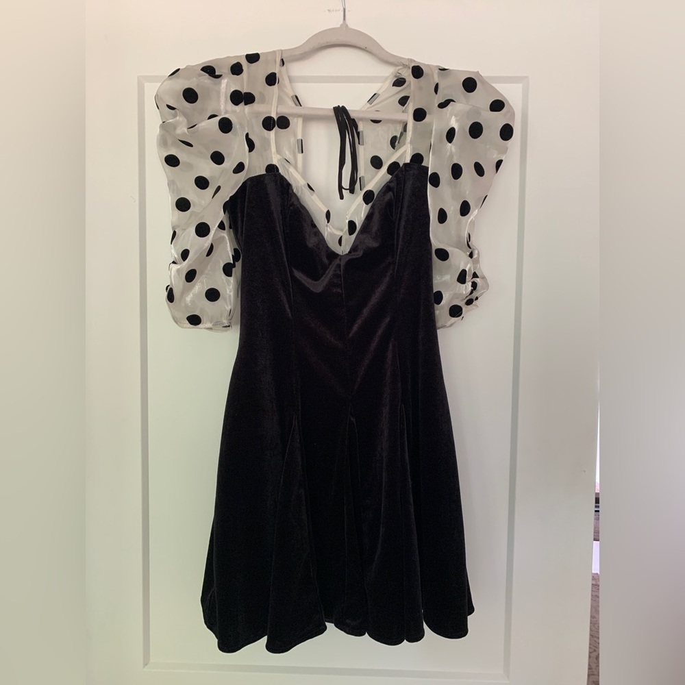 For Love And Lemons polka dot dress size small